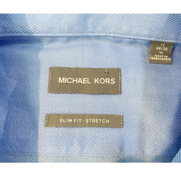 Michael Kors Light Blue Button Down Shirt Mens Size XL - Picture 2 of 6